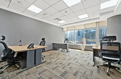 Office Space - Studio - 6 Bathrooms for rent in Clover Bay Tower - Business Bay - Dubai