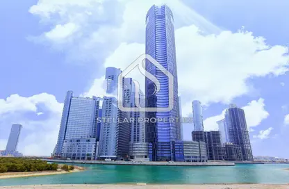 Water View image for: Office Space - Studio - 1 Bathroom for sale in Addax port office tower - City Of Lights - Al Reem Island - Abu Dhabi, Image 1