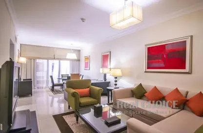 Living / Dining Room image for: Hotel  and  Hotel Apartment - 1 Bedroom - 1 Bathroom for rent in Mercure Dubai Barsha Heights Hotel Suites  and  Apartments - Barsha Heights (Tecom) - Dubai, Image 1
