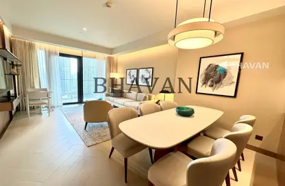 Living / Dining Room image for: Apartment - 2 Bedrooms - 2 Bathrooms for rent in The Address Residences Dubai Opera - Downtown Dubai - Dubai, Image 1