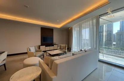 Living / Dining Room image for: Hotel  and  Hotel Apartment - 2 Bedrooms - 3 Bathrooms for rent in The Address Sky View Tower 1 - The Address Sky View Towers - Downtown Dubai - Dubai, Image 1