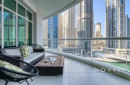 Apartment - 2 Bedrooms - 2 Bathrooms for rent in The Atlantic - Dubai Marina - Dubai