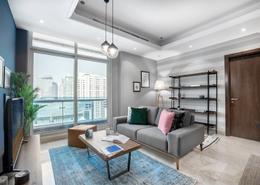 Living Room image for: Apartment - 1 bedroom - 2 bathrooms for rent in Orra Marina - Dubai Marina - Dubai, Image 1