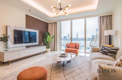 Apartment - 2 Bedrooms - 2 Bathrooms for rent in Palace Beach Residence Tower 1 - Palace Beach Residence - EMAAR Beachfront - Dubai Harbour - Dubai