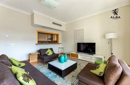 Apartment - 2 Bedrooms - 3 Bathrooms for rent in Al Das - Shoreline Apartments - Palm Jumeirah - Dubai