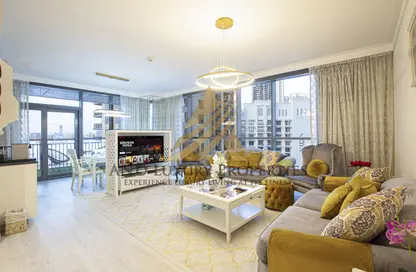 Living Room image for: Apartment - 2 Bedrooms - 3 Bathrooms for rent in The Dubai Creek Residences - South Podium - Dubai Creek Harbour (The Lagoons) - Dubai, Image 1