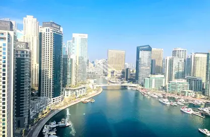 شقة - غرفة نوم - 2 حمامات للايجار في برج ذا بوينت - دبي مارينا - دبي