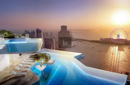 Apartment - 3 Bedrooms - 4 Bathrooms for sale in Habtoor Grand Residences - Dubai Marina - Dubai