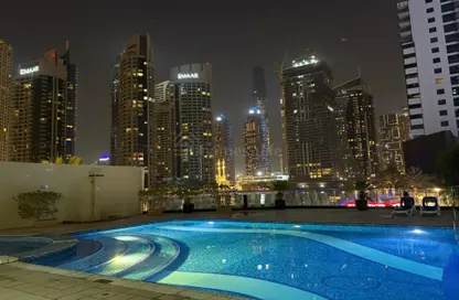 Apartment - 1 Bedroom - 2 Bathrooms for rent in Marina View Tower A - Marina View - Dubai Marina - Dubai