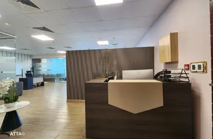 Office Space - Studio - 4 Bathrooms for rent in The Prime Tower - Business Bay - Dubai