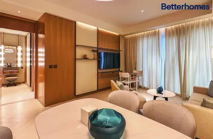 Living / Dining Room image for: Apartment - 1 Bedroom - 2 Bathrooms for sale in The Address Residences Dubai Opera Tower 1 - The Address Residences Dubai Opera - Downtown Dubai - Dubai, Image 1
