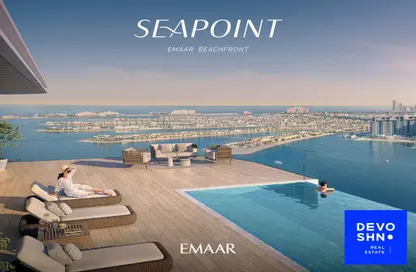 Water View image for: Apartment - 2 Bedrooms - 3 Bathrooms for sale in Seapoint - EMAAR Beachfront - Dubai Harbour - Dubai, Image 1
