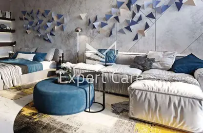 Living Room image for: Apartment - 1 Bedroom - 1 Bathroom for sale in MAG Eye - District 7 - Mohammed Bin Rashid City - Dubai, Image 1