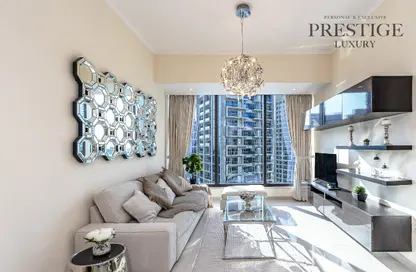 Apartment - 1 Bedroom - 2 Bathrooms for rent in Silverene Tower B - Silverene - Dubai Marina - Dubai