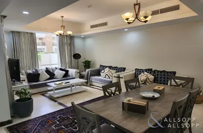 Living / Dining Room image for: Villa - 4 Bedrooms - 6 Bathrooms for sale in Goldenwoods Villas - Jumeirah Village Circle - Dubai, Image 1