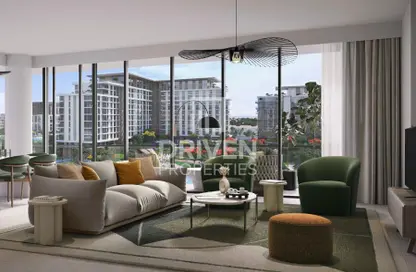 Living Room image for: Apartment - 3 Bedrooms - 4 Bathrooms for sale in Laurel - Central Park at City Walk - City Walk - Dubai, Image 1