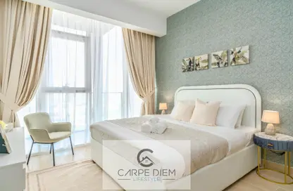 Room / Bedroom image for: Apartment - 1 Bedroom - 1 Bathroom for rent in Bloom Towers B - Bloom Towers - Jumeirah Village Circle - Dubai, Image 1