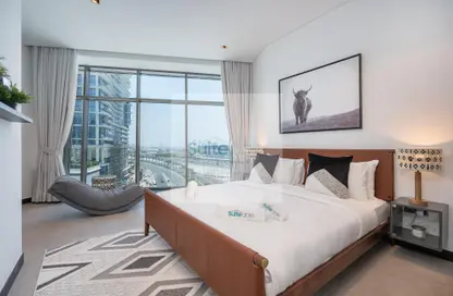 Room / Bedroom image for: Apartment - 2 Bedrooms - 3 Bathrooms for rent in 15 Northside - Business Bay - Dubai, Image 1