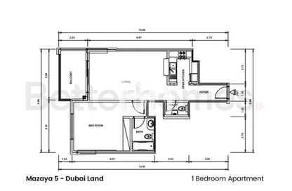 Apartment - 1 Bedroom - 2 Bathrooms for sale in Mazaya 5 - Liwan - Dubai Land - Dubai