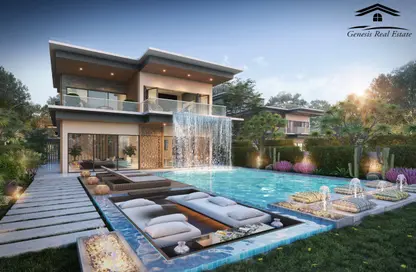 Pool image for: Villa - 7 Bedrooms for sale in Portofino - Damac Lagoons - Dubai, Image 1