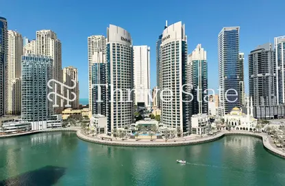 Apartment - 2 Bedrooms - 3 Bathrooms for rent in Time Place Tower - Dubai Marina - Dubai
