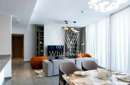 Living / Dining Room image for: Apartment - 2 Bedrooms - 2 Bathrooms for sale in Stella Maris - Dubai Marina - Dubai, Image 1