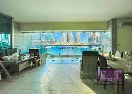 Living / Dining Room image for: Apartment - 3 bedrooms - 4 bathrooms for sale in Marina Tower - Dubai Marina - Dubai, Image 1
