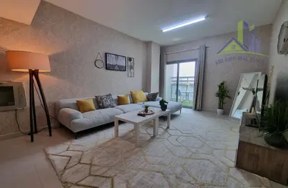 Living Room image for: Apartment - 1 Bedroom - 2 Bathrooms for rent in Ajman 44 building - Al Hamidiya 1 - Al Hamidiya - Ajman, Image 1