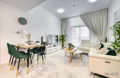 Living / Dining Room image for: Apartment - 1 Bedroom - 1 Bathroom for rent in Binghatti Stars - Dubai Silicon Oasis - Dubai, Image 1