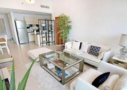 Living / Dining Room image for: Apartment - 1 bedroom - 2 bathrooms for rent in Ocean Heights - Dubai Marina - Dubai, Image 1
