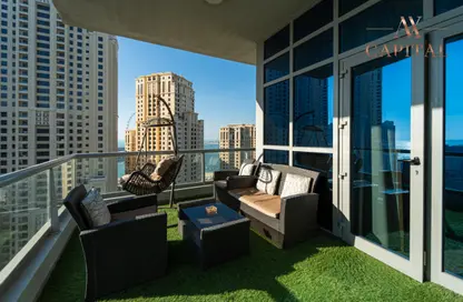 Terrace image for: Apartment - 2 Bedrooms - 3 Bathrooms for sale in Marina Wharf 1 - Marina Wharf - Dubai Marina - Dubai, Image 1