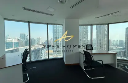 Office Space - Studio - 1 Bathroom for rent in The Binary Tower - Business Bay - Dubai