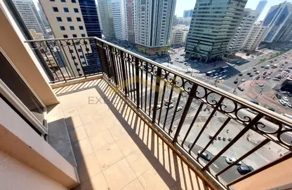Balcony image for: Apartment - 2 Bedrooms - 4 Bathrooms for rent in Al Ghaith Tower - Hamdan Street - Abu Dhabi, Image 1