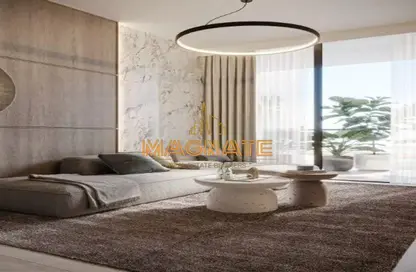 Living Room image for: Apartment - 1 Bedroom - 2 Bathrooms for sale in Amal Tower - Dubai Sports City - Dubai, Image 1