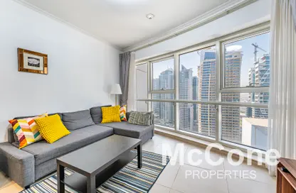 Apartment - 1 Bedroom - 1 Bathroom for rent in Goldcrest Executive - JLT Cluster C - Jumeirah Lake Towers - Dubai