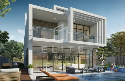 Outdoor House image for: Villa - 4 Bedrooms - 5 Bathrooms for sale in Belair Damac Hills - By Trump Estates - DAMAC Hills - Dubai, Image 1