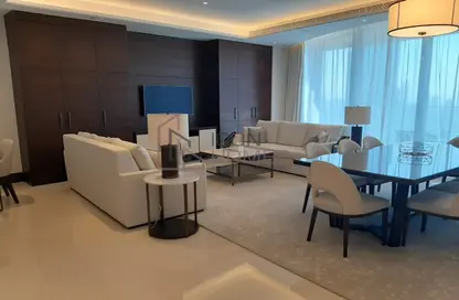 Living / Dining Room image for: Apartment - 3 Bedrooms - 4 Bathrooms for rent in The Address Sky View Tower 1 - The Address Sky View Towers - Downtown Dubai - Dubai, Image 1