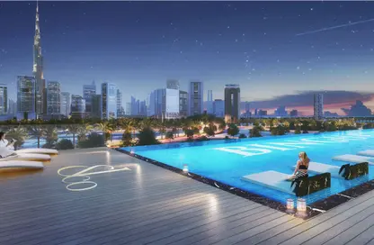 Pool image for: Apartment - 6 Bedrooms - 7 Bathrooms for sale in Burj Binghatti Jacob  and  Co - Business Bay - Dubai, Image 1