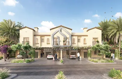 Outdoor House image for: Townhouse - 3 Bedrooms - 3 Bathrooms for sale in Bloom Living - Zayed City (Khalifa City C) - Khalifa City - Abu Dhabi, Image 1