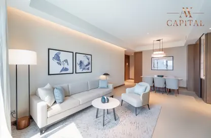 Living / Dining Room image for: Apartment - 3 Bedrooms - 3 Bathrooms for rent in The Address Residences Dubai Opera Tower 2 - The Address Residences Dubai Opera - Downtown Dubai - Dubai, Image 1