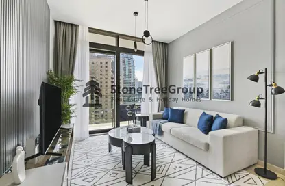 Living Room image for: Apartment - 1 Bedroom - 1 Bathroom for rent in Marina Gate 1 - Marina Gate - Dubai Marina - Dubai, Image 1