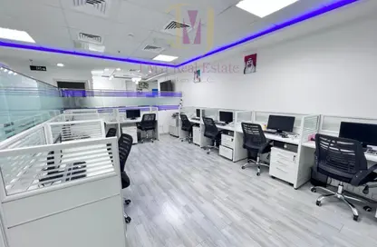 Office Space - Studio - 1 Bathroom for rent in Clover Bay Tower - Business Bay - Dubai