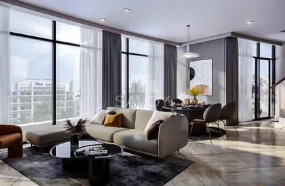 Living / Dining Room image for: Apartment - 3 Bedrooms - 3 Bathrooms for sale in Diva - Yas Island - Abu Dhabi, Image 1