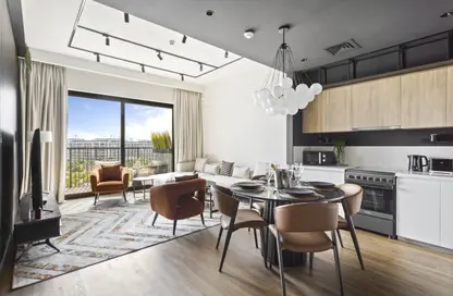 Living / Dining Room image for: Apartment - 2 Bedrooms - 2 Bathrooms for rent in Park Ridge - Dubai Hills Estate - Dubai, Image 1