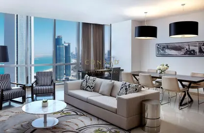 النزل و الشقق الفندقية - غرفة نوم - 1 حمام للايجار في كونراد ابو ظبي ابراج الاتحاد - أبراج الاتحاد - شارع الكورنيش - أبوظبي