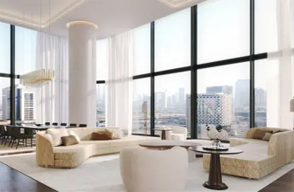 Living Room image for: Penthouse - 5 Bedrooms - 7 Bathrooms for sale in Dorchester Collection Dubai - Business Bay - Dubai, Image 1