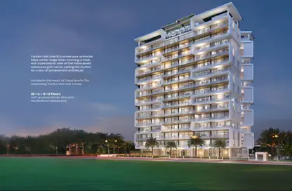 Apartment - 1 Bedroom - 2 Bathrooms for sale in Condor Golf Links 18 - Dubai Sports City - Dubai