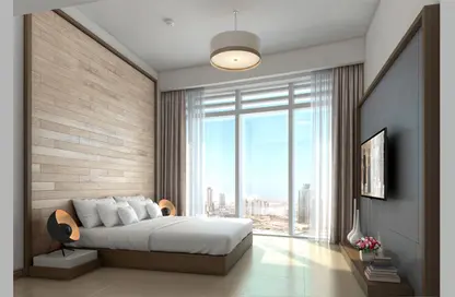 Room / Bedroom image for: Apartment - 1 Bedroom - 2 Bathrooms for sale in Imperial Avenue - Downtown Dubai - Dubai, Image 1