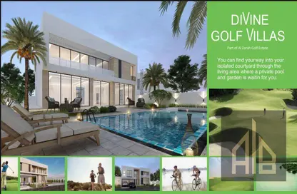 Pool image for: Villa - 5 Bedrooms for sale in Golf Community - Al Zorah - Ajman, Image 1