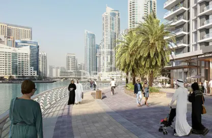 Outdoor Building image for: Apartment - 3 Bedrooms - 4 Bathrooms for sale in Marina Shores - Dubai Marina - Dubai, Image 1